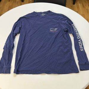 Vineyard Vines Men’s Navy Blue Long Sleeve Shirt Size M Holiday Edition